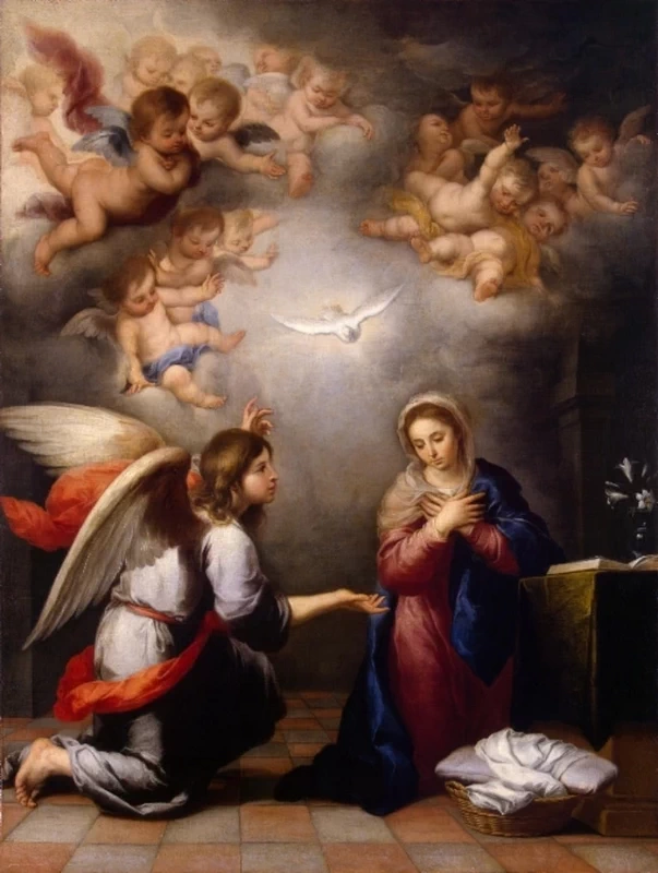 Bartolomé Esteban Murillo - 239, Annunciazione, Hermitage, San Pietroburgo